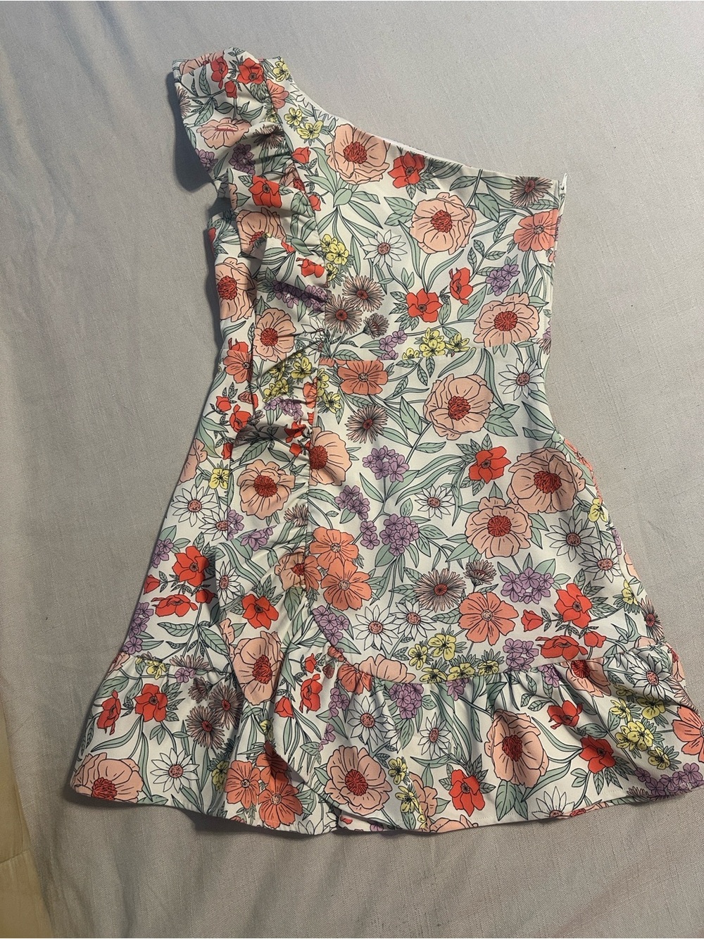 GB girls One Shoulder Floral Sundress